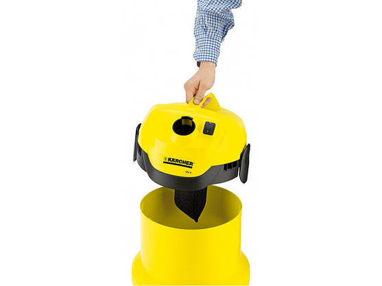 Професійний господарський пилосос Karcher WD 2 CARTRIDGE FILTER KIT побутовий для сухого та вологого прибирання, фото 3