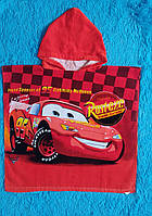 Полотенце-Пончо махровое 100% Cotton. Disney "Lightning Mcqueen".