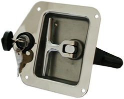 Замок врізний 124мм*121мм для інструментального ящика (Нерж)