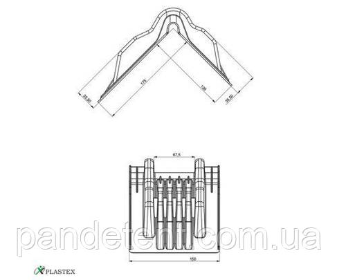 Підкладка під ремінь ширина Dolezych 190x150x150, фото 3