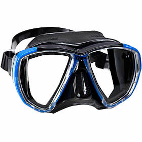 Маска Cressi Big Eyes для підводного плавання (чорне-синя)