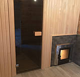Баня під ключ 1.5 м*2.0 м з дров'яною пічкою і димоходом, фото 4