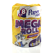 Рушники паперові в рулоні двохшарові Paper Next Mega Roll, 22*18см, 75м, 1 рулон