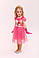 Сукня з Анною та Ельзою з мультфільму "Крижане серце" рожеве, фото 5