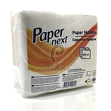Серветки паперові в пачці одношарові Paper Next 33*33см, 100 шт.