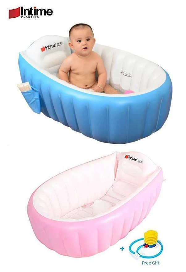 НАДУВНА ВАННОЧКА INTIME BABY BATH TUB З НАСОСОМ