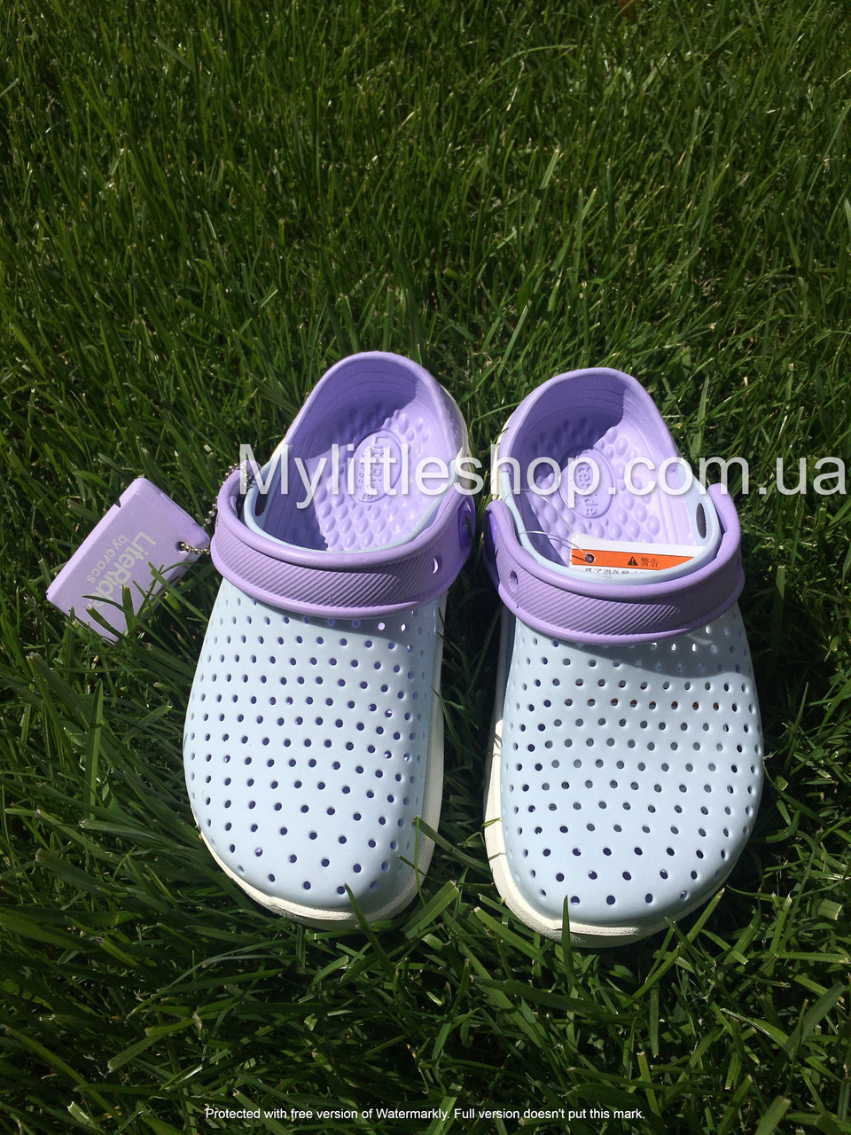 Сабо Crocs Literide Kids Clog 34 р 20.9-21.7 см Дитячі Світло блакитні 205964-4KA-J3 Mineral Blue/White