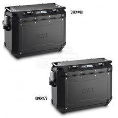 Кофр бічний Givi Trekker Outblack алюмінієвий (Пара OBK48BL + OBK37BR) Black Line