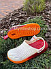 Сабо Crocs Literide Clog 37 р 23.2-24 см Білі з Помаранчевим 204592-846-M5/W7 White/Orange, фото 3