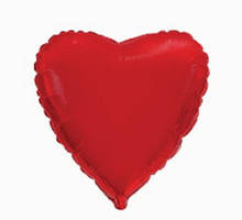 Фольгована кулька серце червоний 5" Китай