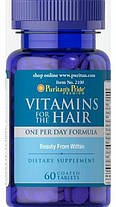 Вітаміни для волосся Puritan's Pride Vitamins for the Hair 60 таб, фото 3