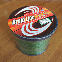 Шнур рыболовный 1000m Braid line X4 0.50-45.8kg зеленый