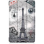 Чохол-книжка Colored Cover для Samsung Galaxy Tab A 8.0 2019 T290 / T295 Eiffel Tower, фото 6