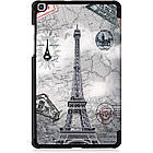 Чохол-книжка Colored Cover для Samsung Galaxy Tab A 8.0 2019 T290 / T295 Eiffel Tower, фото 8