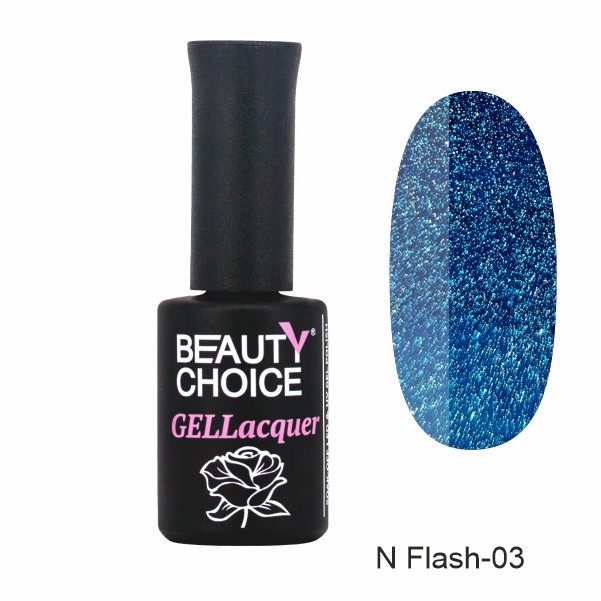 Неоновий світловідбиваючий гель-лак Beauty Choice N Flash-03, 10мл