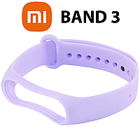 Ремешок для фитнес-браслета Xiaomi Mi Band 3, фиолетовый, силиконовый, браслет на ми бенд 3