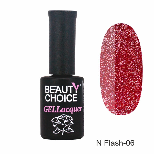 Неоновий світловідбиваючий гель-лак Beauty Choice N Flash-06, 10мл