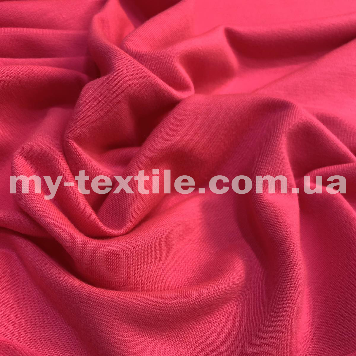 Футер Двонитка однотонна ширина 180 см Китай Неон Рожевий, фото 1