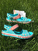 Сандали Crocs Bayaband Sandal Kids 31-32 р 19.2-20.0 см Детские голубые 205400-J1 Pool