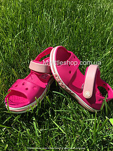 Сандалі Crocs Bayaband Sandal Kids 34 р 20.9-21.7 см Дитячі Рожеві 205400-6X0-J3 Candy/Pink