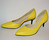 Шкіряні туфлі на шпильці, фото 3