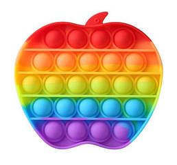 Антистрес сенсорна іграшка Pop It Нескінченна пупирка антистрес Яблуко