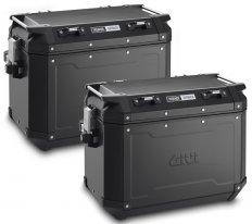 Кофр бічний Givi Trekker Outblack алюмінієвий чорний (пара 2 штуки) 48 літрів