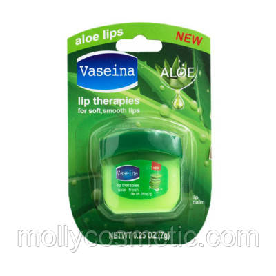 Гігієнічний зволожувальний бальзам для губ Vaseina Aloe