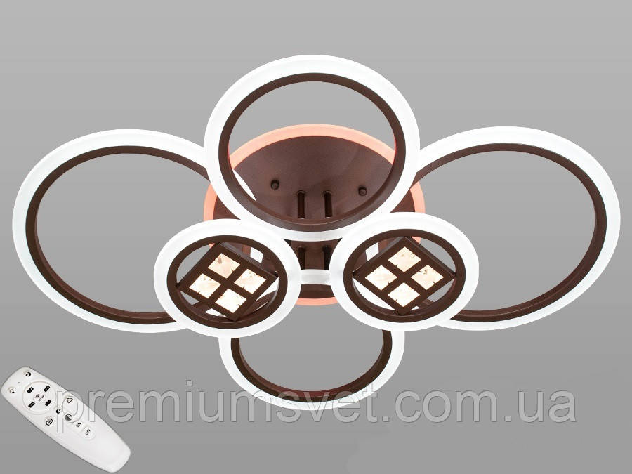 Світлодіодна люстра, колір білий AD8200/6 WH LED 3color dimmer, фото 1