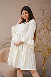 Легка сукня для вагітних і годуючих мам лимонна з секретом для годування, 2459735-Л, фото 7