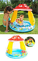 Басейн Intex (інтекс) Грибочок з навісом Гриб з надувним дном. Надувні басейни