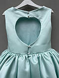 Ошатне атласну сукню зі шлейфом для дівчинки "Емма", фото 5