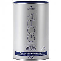 Беспылевой осветляющий порошок IGORA Vario Blond Plus до 7 уровней (голубой) 450гр.