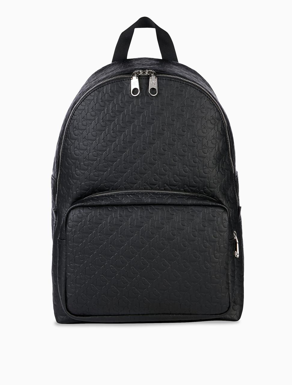 Рюкзак Calvin Klein Debossed Monogram Logo Backpack ОРИГІНАЛ (чорний)