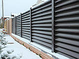 Металевий паркан жалюзі, Паркан жалюзі, Жалюзі профнастил паркан., фото 3