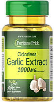 Екстракт часнику Puritan's Pride Garlic 1000 mg 100 гел капс, фото 2