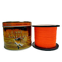 Леска 0.32 мм 1000 метров 13.6 кг Carp Expert Fluo Orange