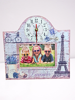 🔥Годинник настільний з фото рамкою 26×25 см