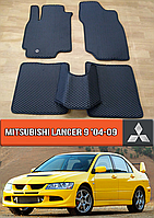 ЕВА коврики Митсубиси Лансер 9 2004-2009. EVA резиновые ковры на Mitsubishi Lancer 9