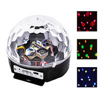 Светомузыка диско шар Magic Ball Light Music MP3 MP3 LED Crystall с пультом и флешкой