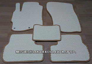 ЕВА коврики на Mitsubishi Lancer X 10, Evo X Sb '07-. 6
