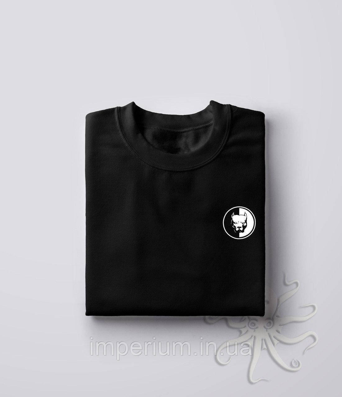 Чорна футболка pitbull | small logo