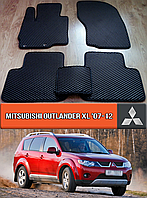 ЕВА коврики Митсубиси Аутлендер ХЛ 2007-2012. EVA резиновые ковры на Mitsubishi Outlander XL