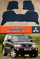 ЄВА килимки Мітсубісі Паджеро Вагон 3 2000-2007. EVA гумові килими на Mitsubishi Pajero Wagon 3