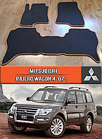 ЕВА коврики Митсубиси Паджеро Вагон 4 2007-н.в. EVA резиновые ковры на Mitsubishi Pajero Wagon 4