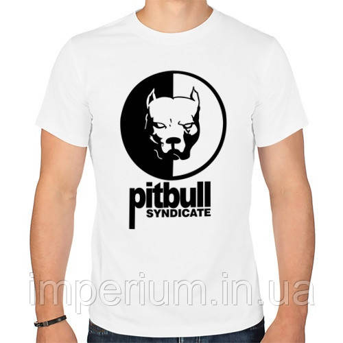 Біла футболка pitbull syndicate | пітбуль