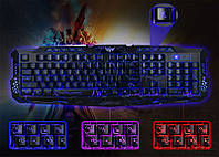 Компьютерная игровая клавиатура с 3-х цветной подсветкой M-200