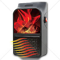 Портативный обогреватель с имитацией камина Flame Heater 500w