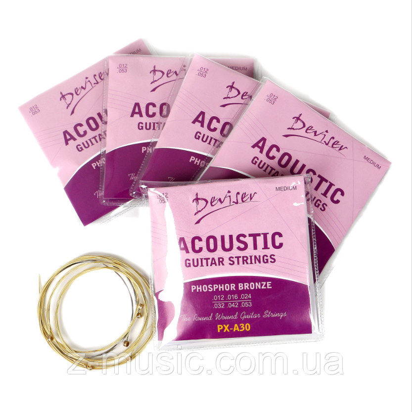 Струни для акустичної гітари Deviser PX-A30 (комплект) 0.12-0.53