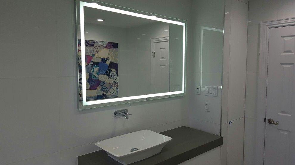 Дзеркало з LED-підсвіткою 110х80 настінне з LED-підсвіткою для ванної кімнати